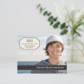 Afstuderen Ribbon Uitnodiging (Staand voorkant)