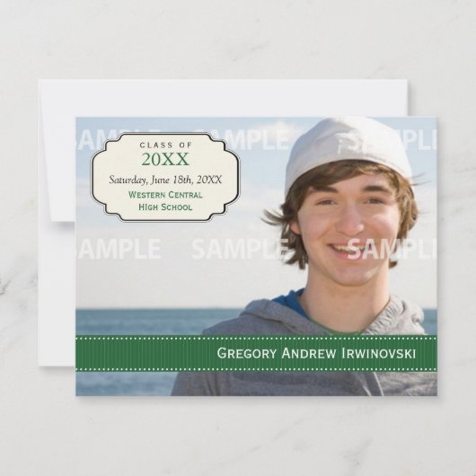 Afstuderen Ribbon Uitnodiging (Voorkant)