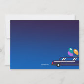 Afstuderen rijden door parade uitnodiging (Achterkant)