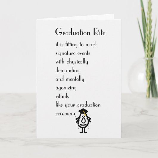 Afstuderen Rite Kaart (Voorkant)