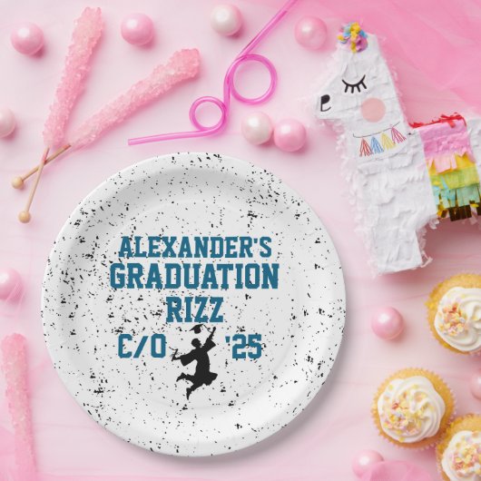Afstuderen Rizz Papieren Bordje (Feest)