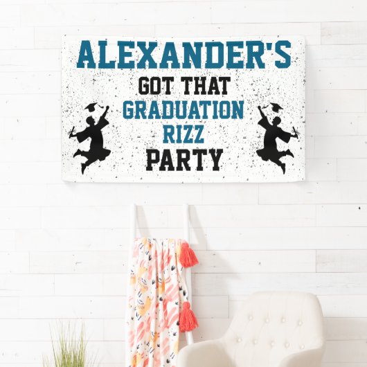 Afstuderen Rizz Party Spandoek (Insitu)