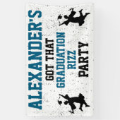 Afstuderen Rizz Party Spandoek (Verticaal)