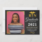 Afstuderen RN Aankondiging Fotokaart Uitnodiging (Voorkant)