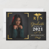 Afstuderen RN Aankondiging Fotokaart Uitnodiging (Voorkant)