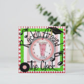 Afstuderen Rockin' Around the Clock Party - SRF Kaart (Staand voorkant)