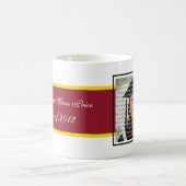 Afstuderen Rode & gouden school Mok voor fotocolla (Center)