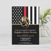 Afstuderen Rode vlag Vlag Vuurman Kaart (Staand voorkant)