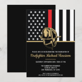 Afstuderen Rode vlag Vlag Vuurman Kaart (Voorkant / Achterkant)