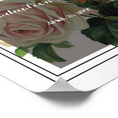 Afstuderen Romantic Flowers Poster (Hoek)
