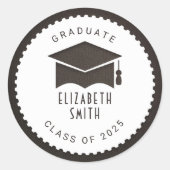 Afstuderen Ronde Sticker (Voorkant)