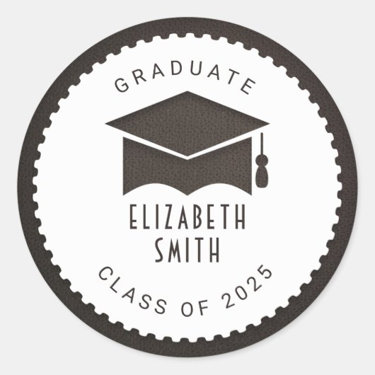 Afstuderen Ronde Sticker (Voorkant)