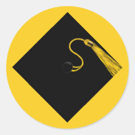 Afstuderen Ronde Sticker