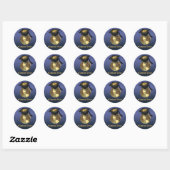 Afstuderen Ronde Sticker (Vel)