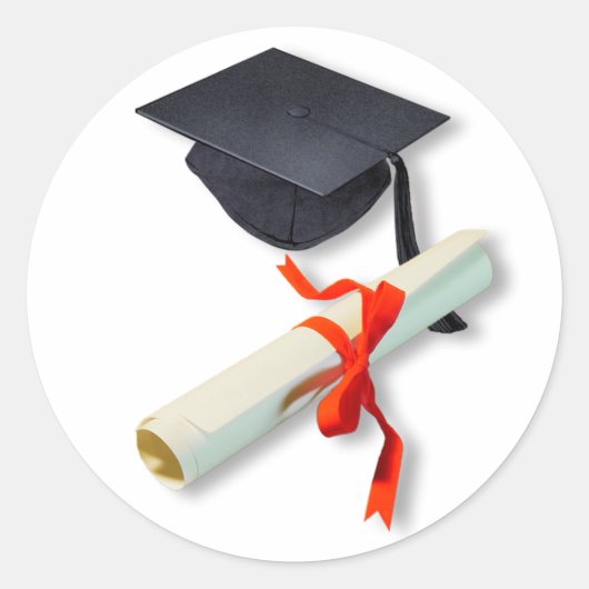 Afstuderen Ronde Sticker (Voorkant)