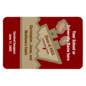 Afstuderen Rood aanpasbaar randapparaat voor autom Magneet (Horizontaal)