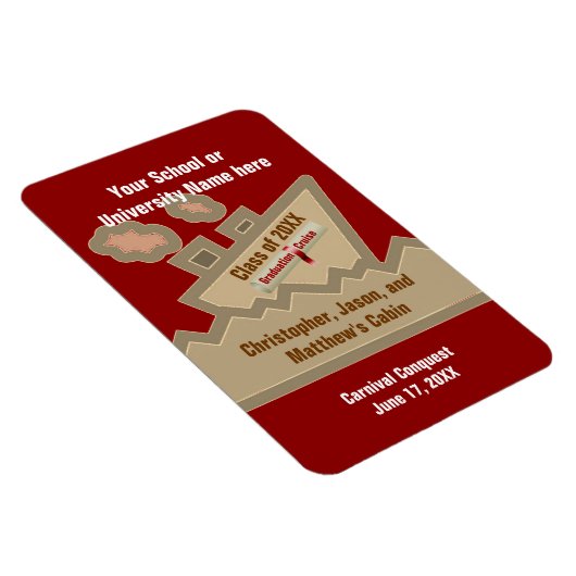 Afstuderen Rood aanpasbaar randapparaat voor autom Magneet (Rechterzijde)