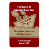 Afstuderen Rood aanpasbaar randapparaat voor autom Magneet (Verticaal)