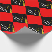Afstuderen Rood Cadeaupapier (Hoek)