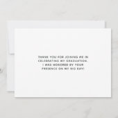 Afstuderen rood en groen bedankkaart (Achterkant)