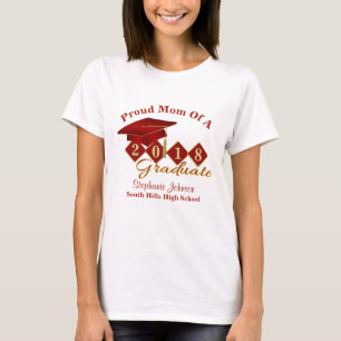 Afstuderen Rood Goud 20XX T-shirt