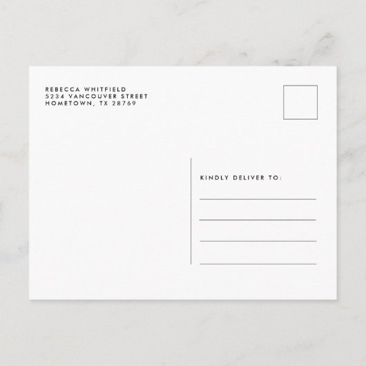 Afstuderen Rood Wit Klasse van 2025 Afstuderen Uitnodiging Briefkaart (Achterkant)