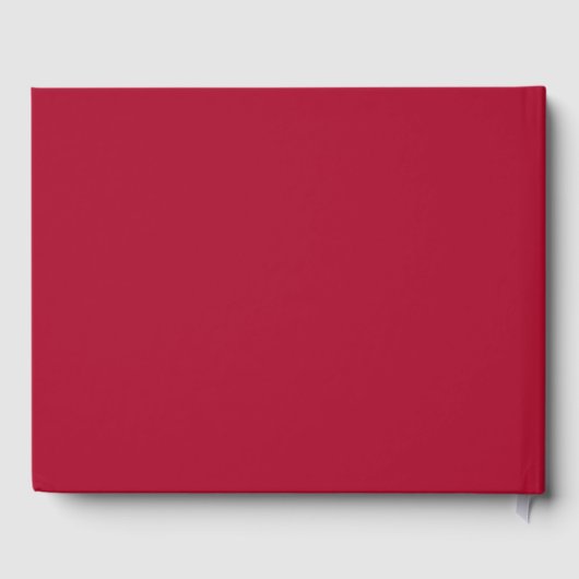 Afstuderen rood wit naam script foto gastenboek (Achterkant)