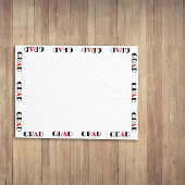 Afstuderen rood zwart modern tafelkleed