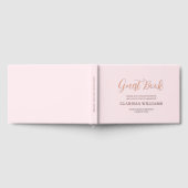 Afstuderen Roos Gold Folie Roze Gastenboek (Volledig)