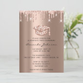 Afstuderen Roos Gold Pet 3D Blush Kaart (Staand voorkant)