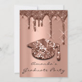 Afstuderen Roos Gold Pet 3D-effect Glam Kaart (Achterkant)