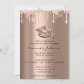 Afstuderen Roos Gold Pet 3D Glam Kaart (Voorkant)