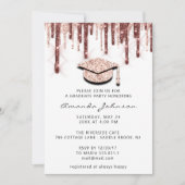 Afstuderen Roos Gold Pet 3D Glam WHite Kaart (Voorkant)