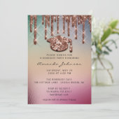 Afstuderen Roos Gold Pet 3D Holographic Kaart (Staand voorkant)