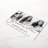 Afstuderen roos goud briefkaart (Gedraaid)