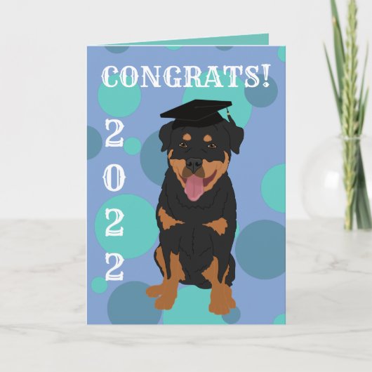 Afstuderen Rottweiler Kaart (Voorkant)