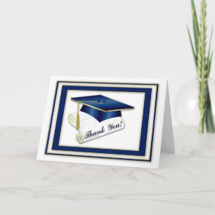 Afstuderen Royal Blue Bedankt