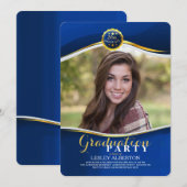 Afstuderen Royal Fotouitnodiging Kaart (Voorkant / Achterkant)