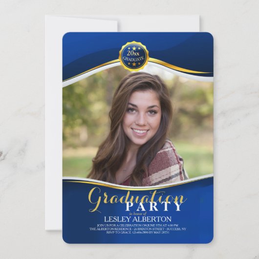 Afstuderen Royal Fotouitnodiging Kaart (Voorkant)