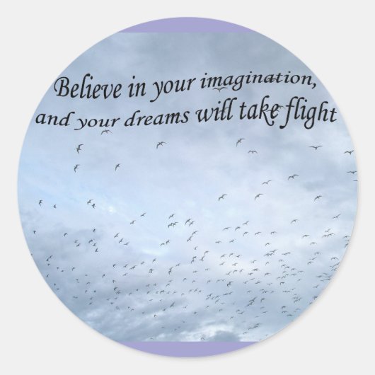 Afstuderen Royal Terns in Flight Ronde Sticker (Voorkant)