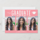 Afstuderen Roze 3 Foto High School Afstuderen (Voorkant)