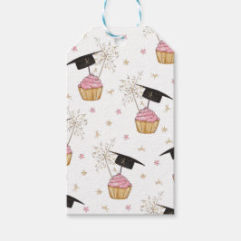 Afstuderen Roze Cupcake Sparkler Favoriet of Cadeaulabel