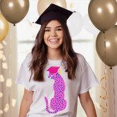 Afstuderen Roze Leopard YearT-Shirt T-shirt