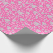 Afstuderen Roze Opal Chic Polka Dot Afstuderen Cadeaupapier (Hoek)