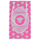 Afstuderen Roze Opal Trendy Patroon Afstuderen Klein Cadeauzakje (Voorkant)
