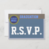 Afstuderen RSVP-kaart RSVP Kaartje (Voorkant)