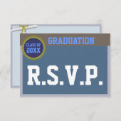 Afstuderen RSVP-kaart RSVP Kaartje (Voorkant / Achterkant)