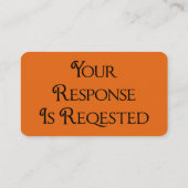 Afstuderen RSVP QR Code Response Kaart (Achterkant)