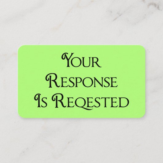 Afstuderen RSVP QR Code Response Kaart (Achterkant)