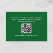 Afstuderen RSVP QR Code Response Kaart (Voorkant)